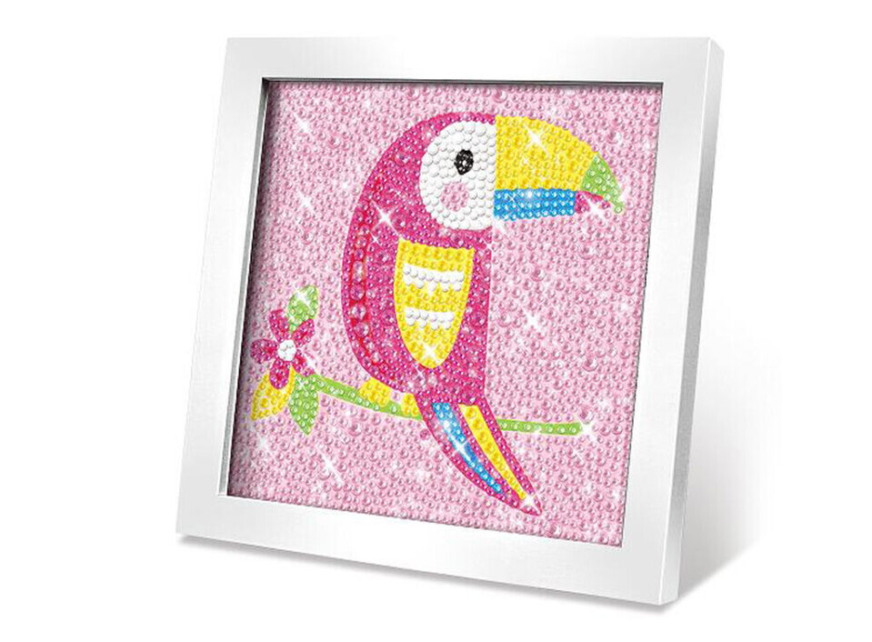 Kreatívna sada obraz z kamienkov papagáj 17,5cm