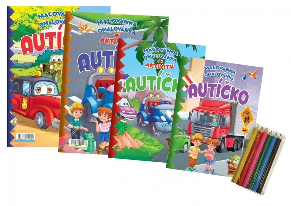Maľovanka s aktivitami Autíčko