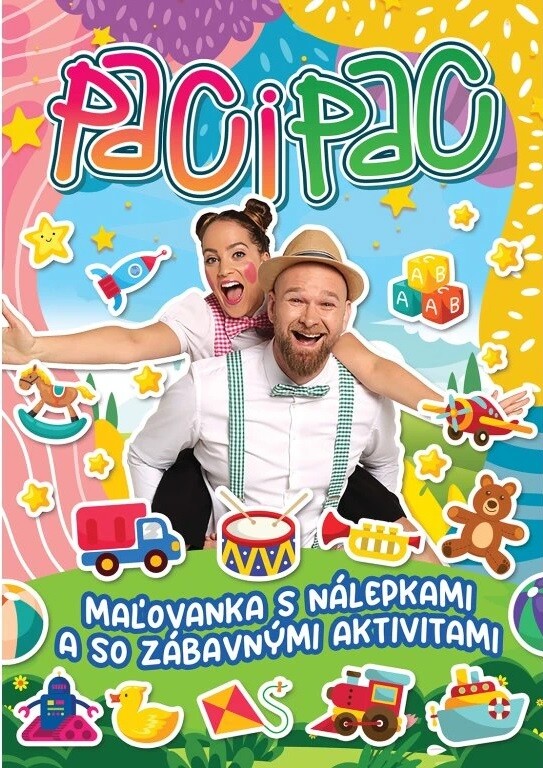 Paci Pac omaľovánka so samolepkami