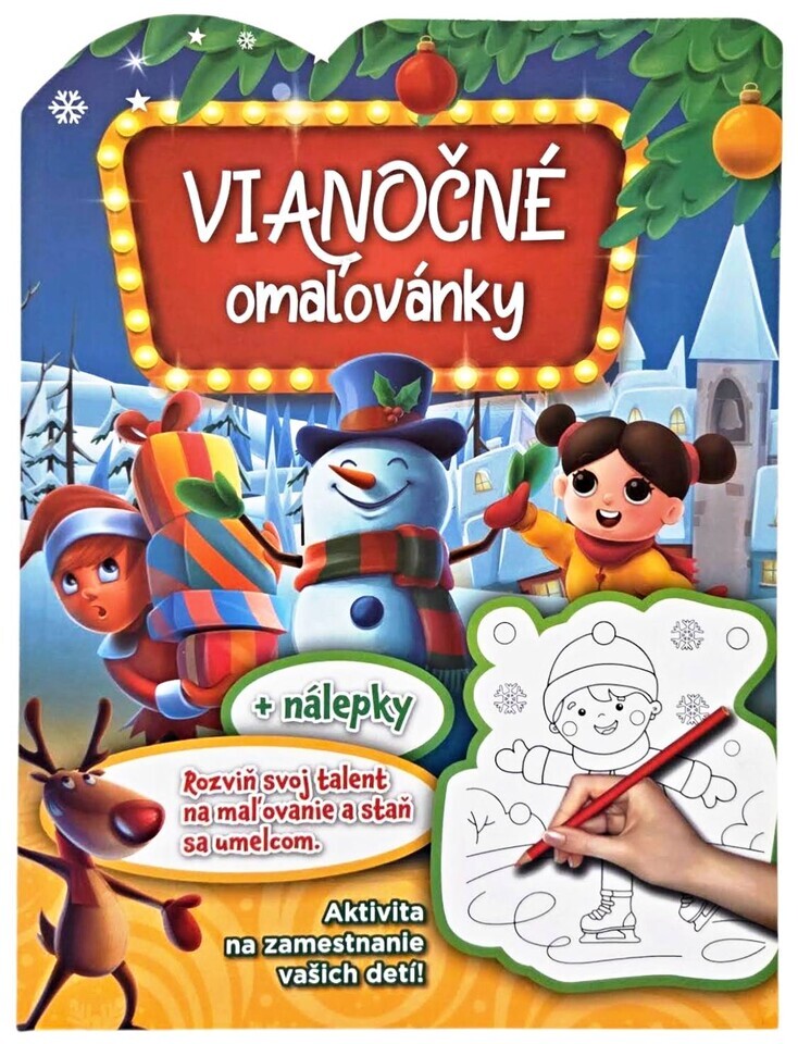 Vianočné omaľovánky+nálepky 2.vydanie