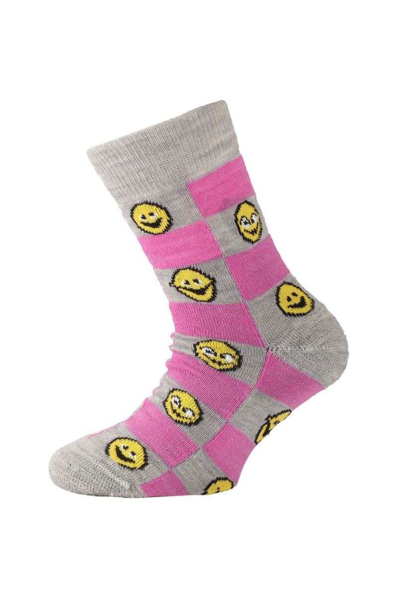 Lasting detské merino ponožky TJE ružové Veľkosť: (29-33) XS 8596445008616