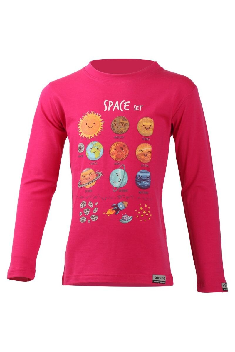 Lasting detské merino triko AVE ružové Veľkosť: 110 8596445014938