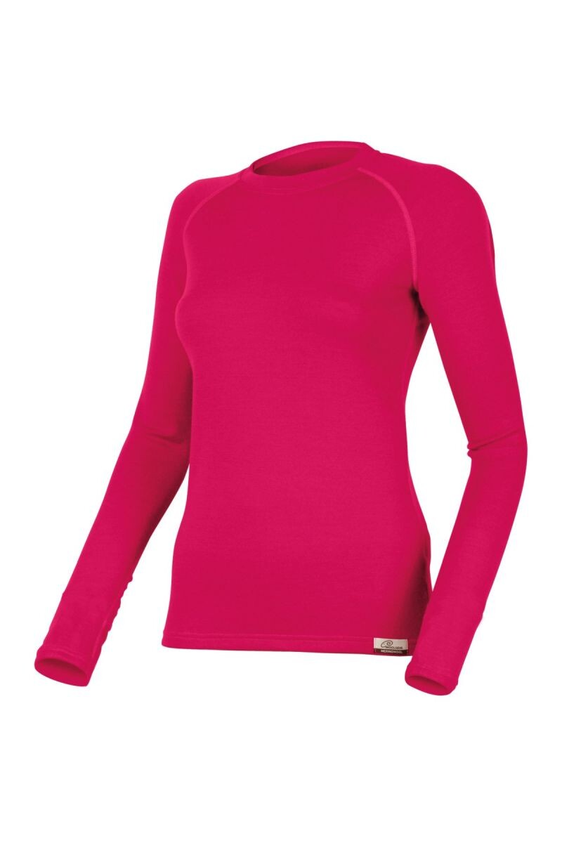 Lasting LENA 4747 ružová vlnená merino mikina Veľkosť: M 8595067818658