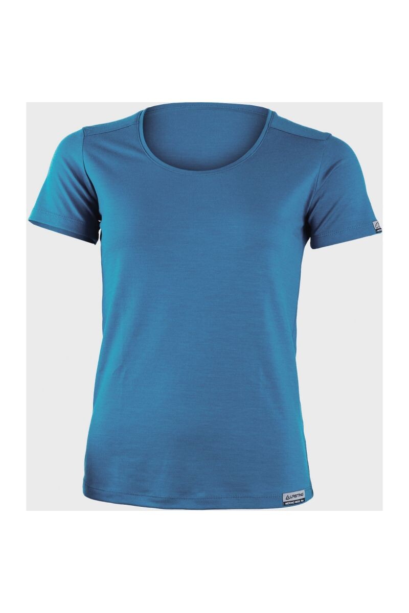 Lasting dámske merino tričko IRENA 5353 modrá Veľkosť: M 8596445034523