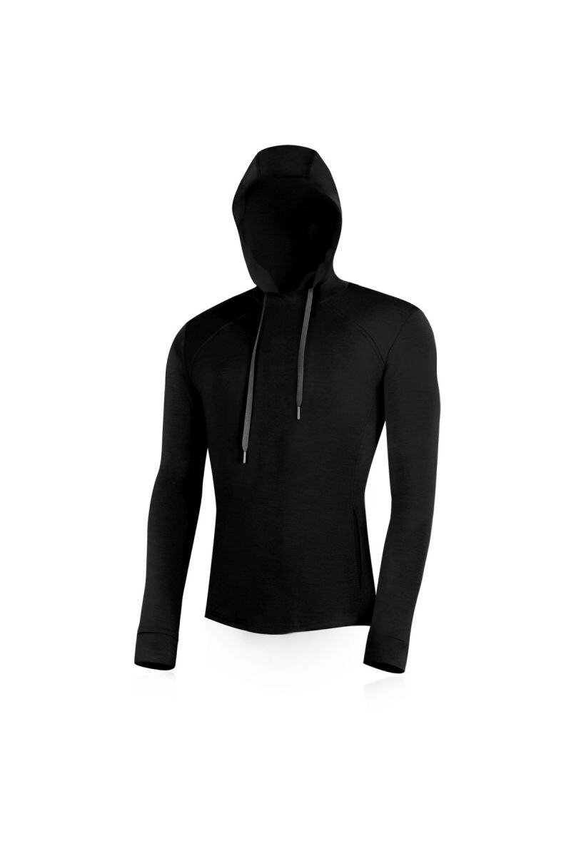 Lasting pánska merino mikina LERICH čierna Veľkosť: M 8595067902432