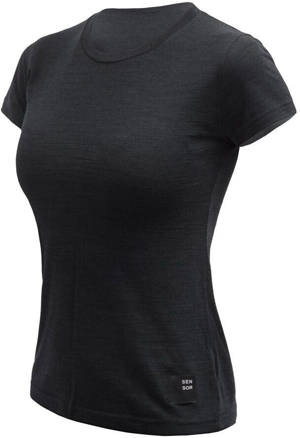 SENSOR MERINO CORDURA dámske tričko kr.rukáv čierna Veľkosť: S