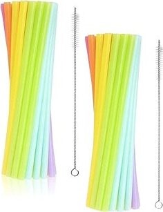 Godan Plastová slamka 9 × 240 mm pastelové 34 ks