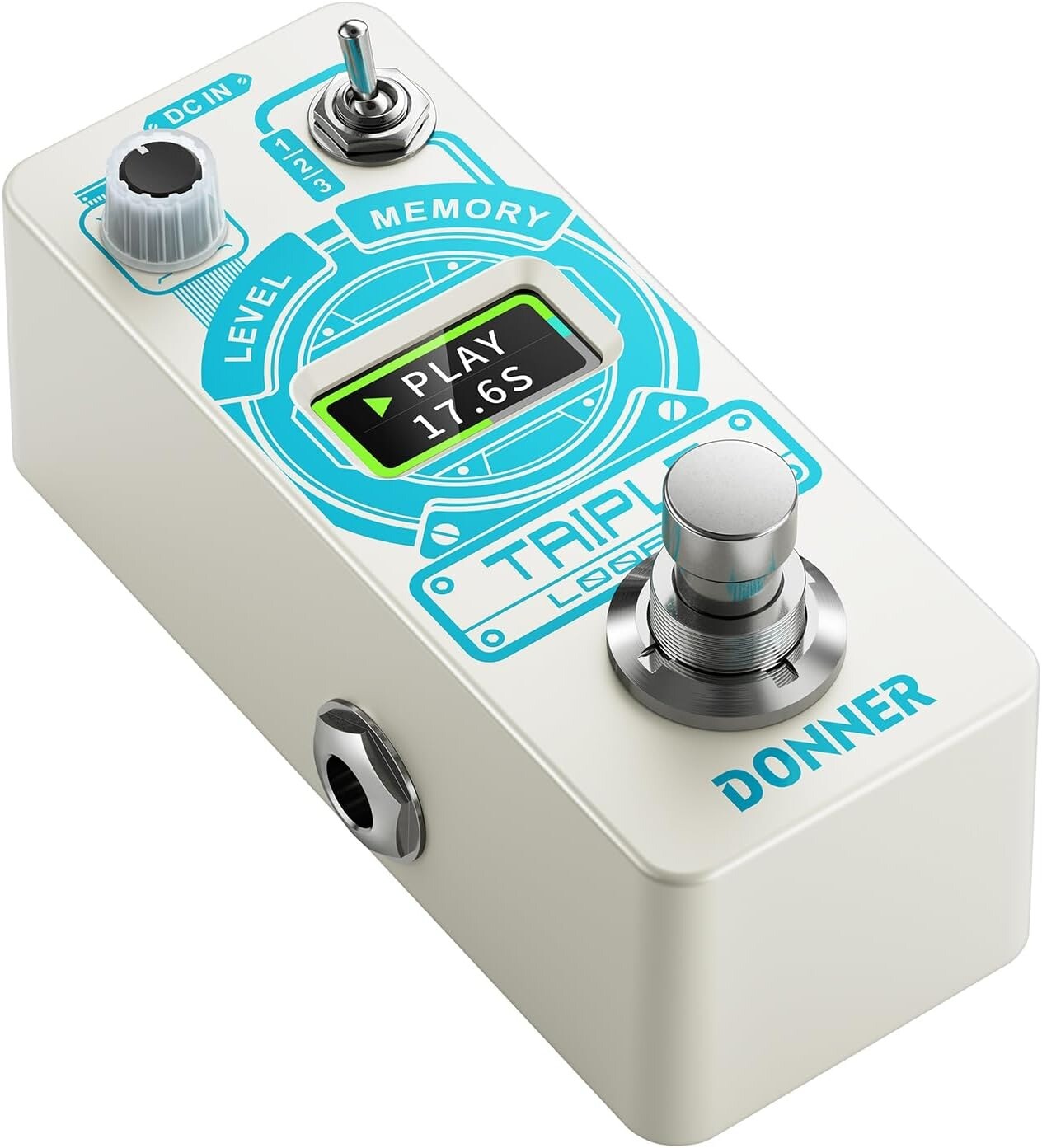DONNER Triple Looper Guitar Effect Pedal