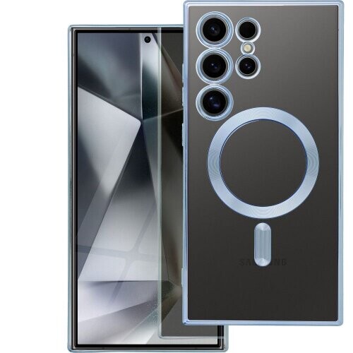 ELECTRO MAG COVER case compatible with MagSafe for SAMSUNG S25 FE blue