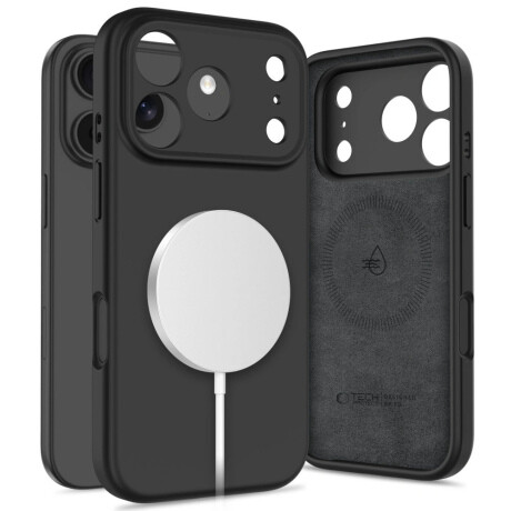 Tech-Protect Silicone MagSafe kryt na iPhone 17 Pro Max, čierny