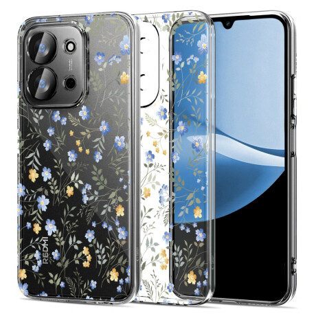 Tech-Protect FlexAir kryt na Xiaomi Redmi 15C (171mm), spring flowers