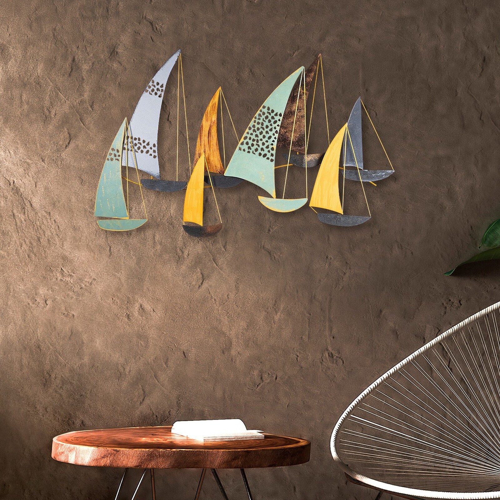 Nástěnná kovová dekorace Yavuz vícebarevná