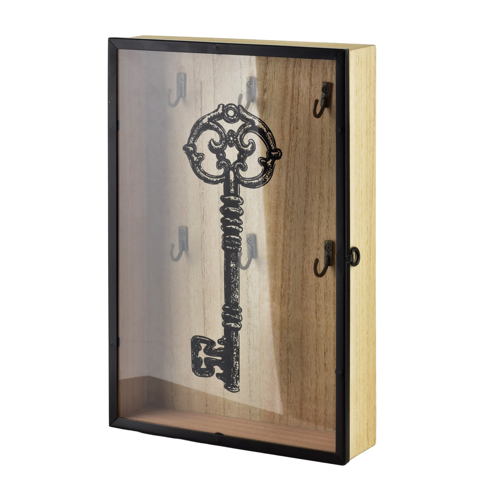 Skříňka na klíče STACY Susi 30x20 cm černá/hnědá