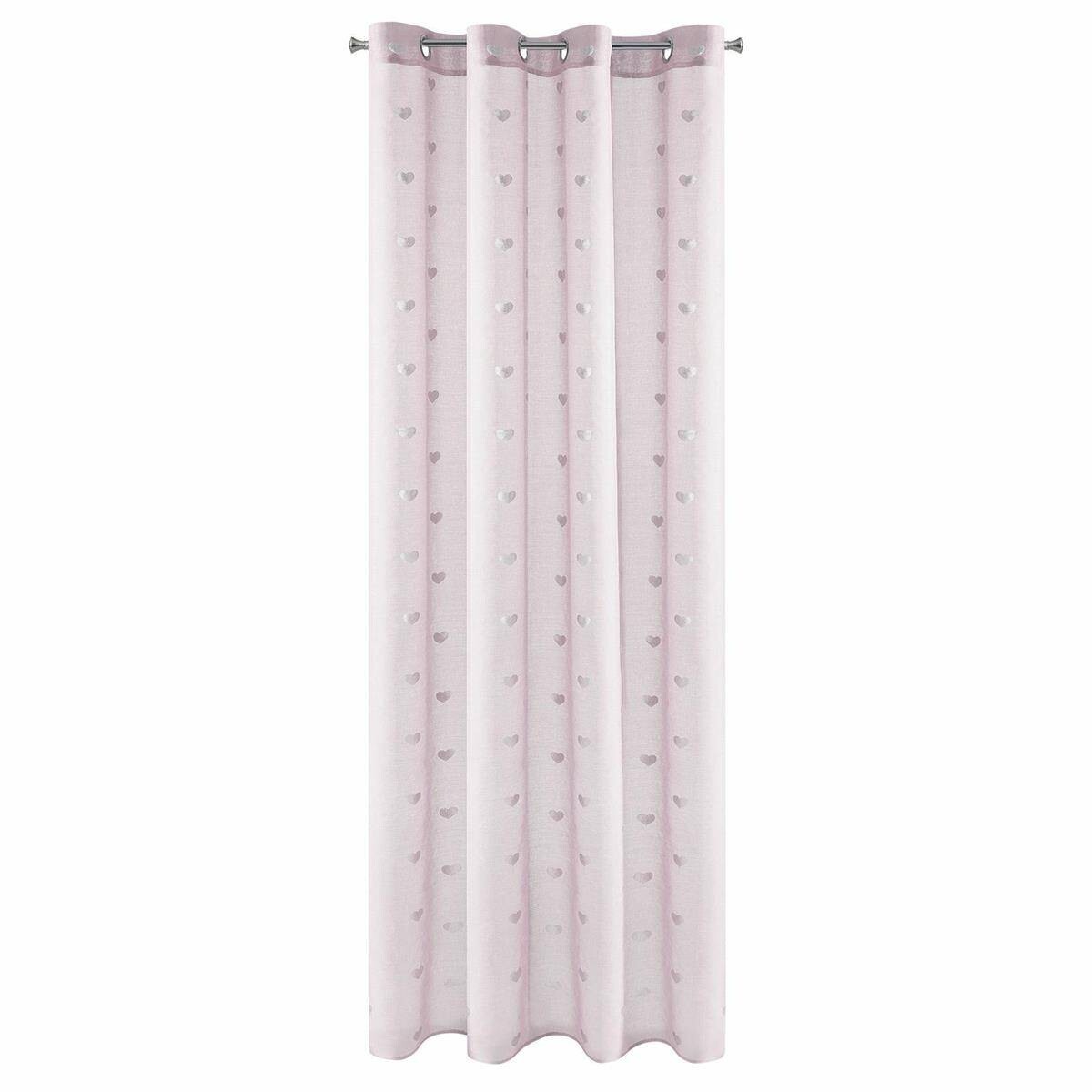 Záves BENAY 140x250 cm srdečný vzor