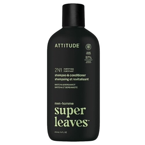 Šampón a kondicionér 2v1 Matcha&Bergamot Attitude 415ml