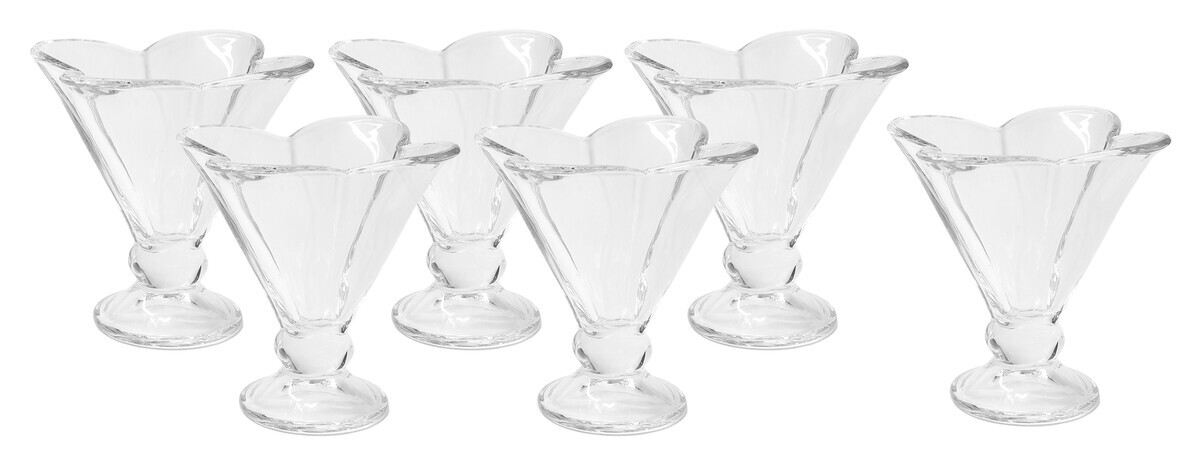 MAKRO - Pohár na zmrzlinu sklenený 6ks, 12,3x11,5cm