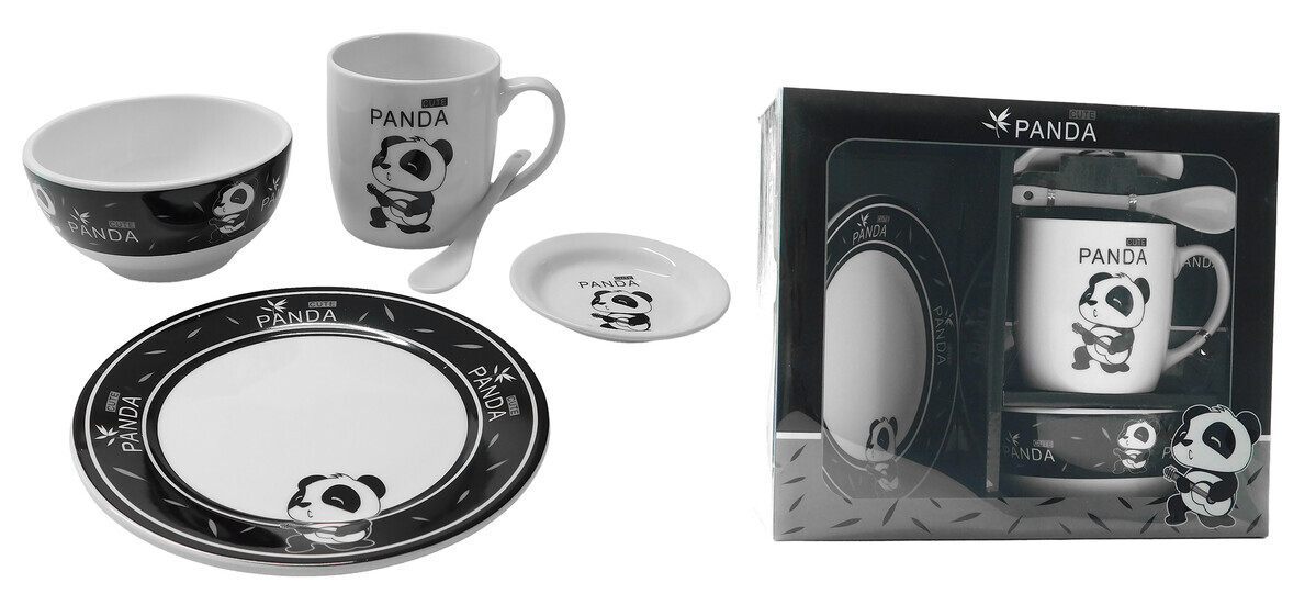 MAKRO - Raňajková súprava keramická Panda
