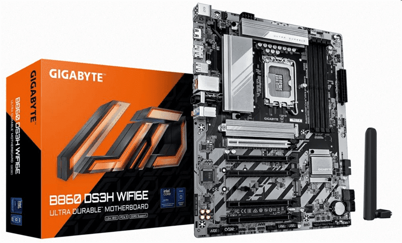 Gigabyte B860 DS3H WIFI6E, Intel B860, LGA1851, 4xDDR5, ATX B860 DS3H WIFI6E