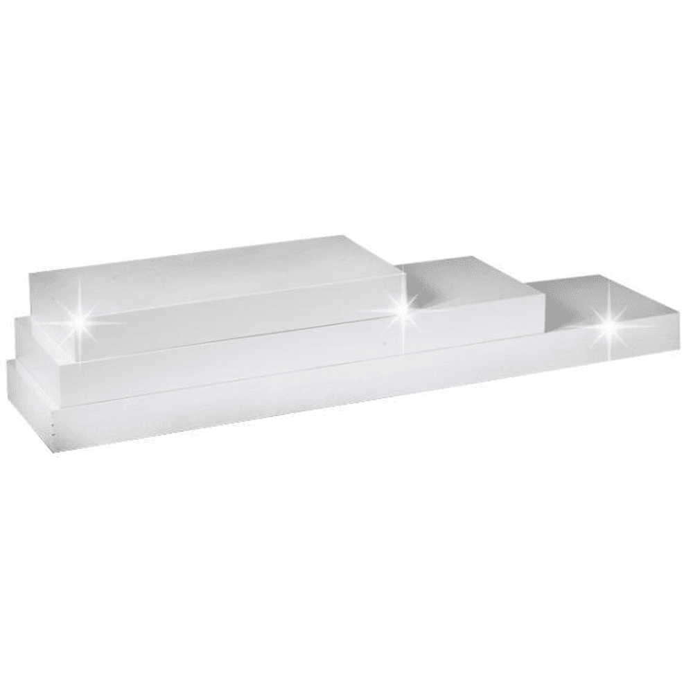 Nástenná polička GANA 120x25 Bílá lesk