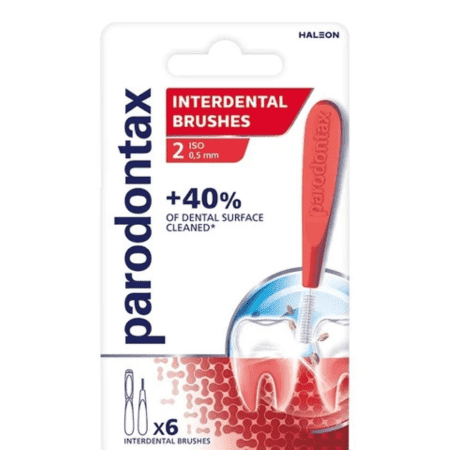 PARODONTAX Interdental brushes 0,5 mm medzizubná kefka veľkosť ISO 2 6 ks