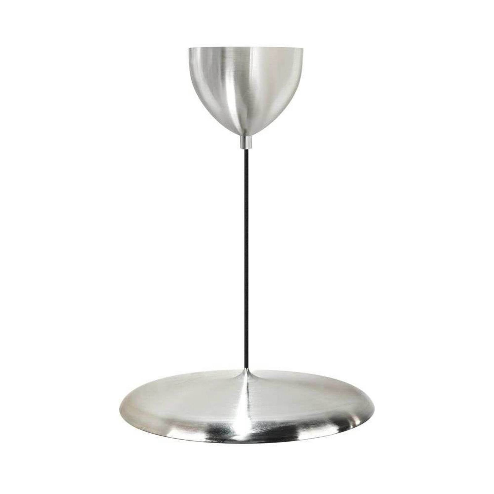 LED závesné svietidlo Artist, oceľová farba, Ø 40 cm, nerezová oceľ