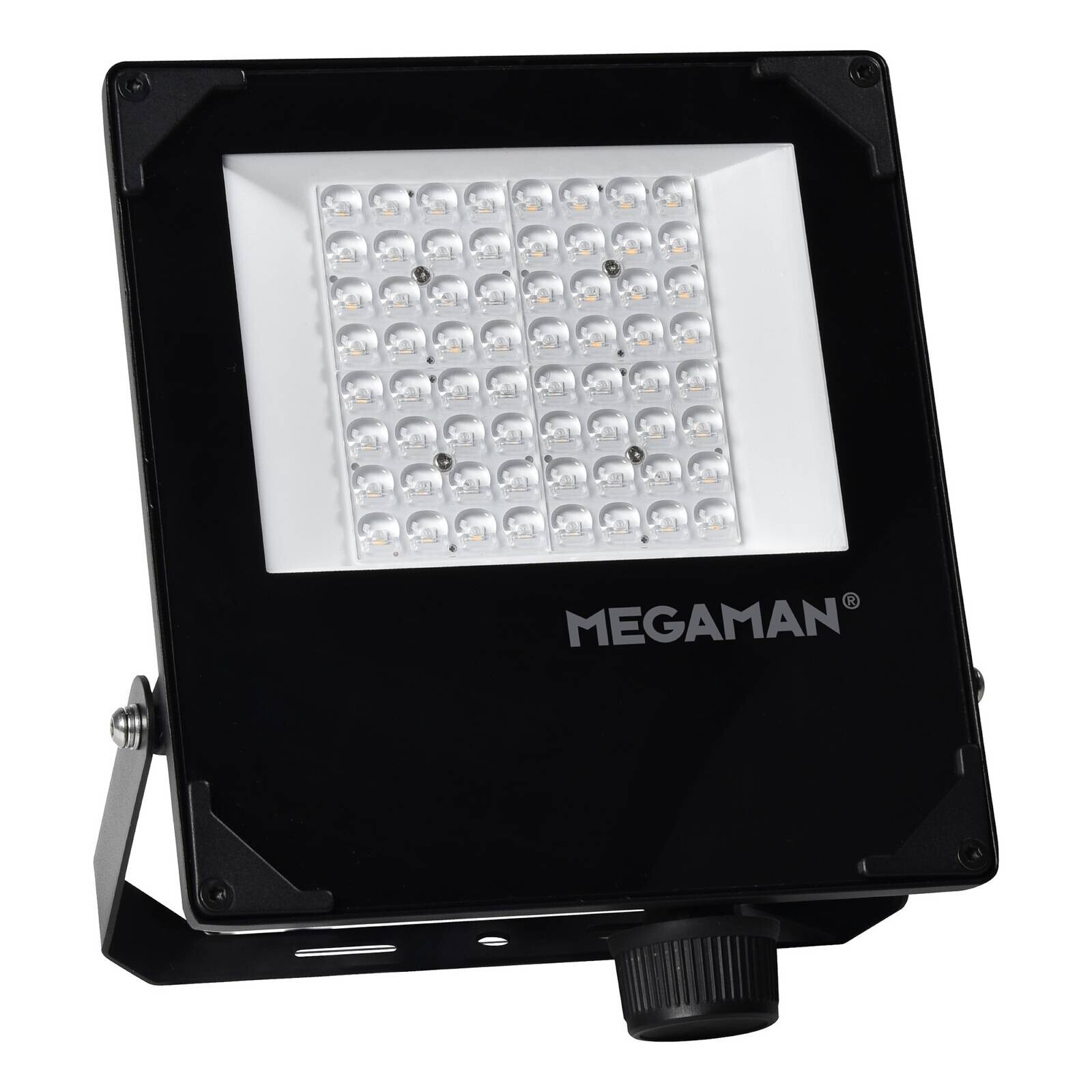 MEGAMAN LED vonkajší reflektor Hugo, 50 W, 3000 K, IP66