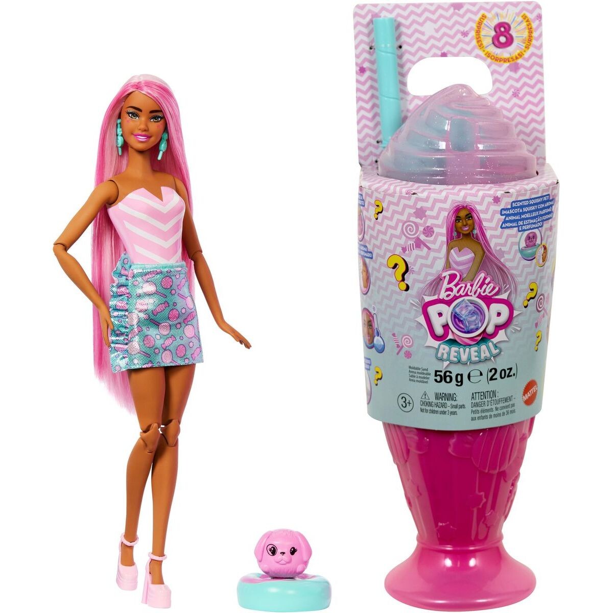 Barbie Pop Reveal odmeny - ružová