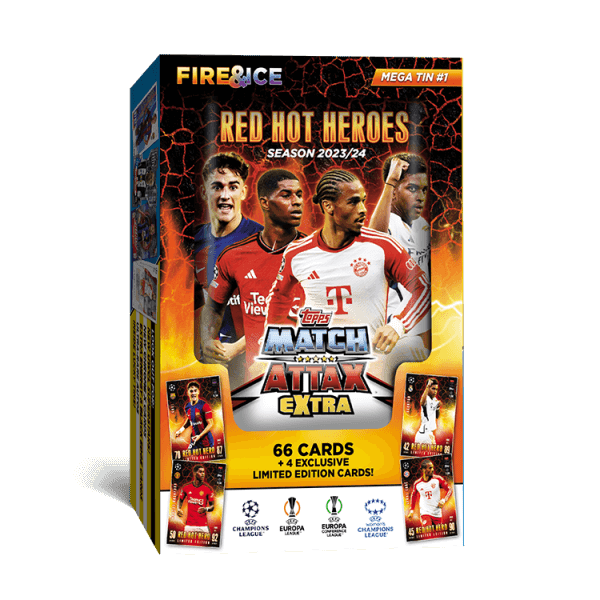 Topps 2023-2024 Topps Match Attax Extra Mega Tin Red Hot Heroes