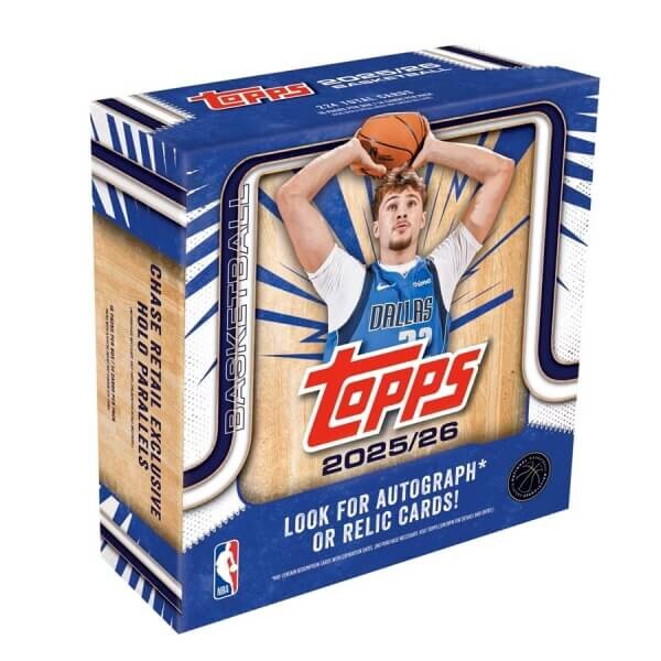Panini 2025-2026 NBA karty Topps Basketball Mega Box