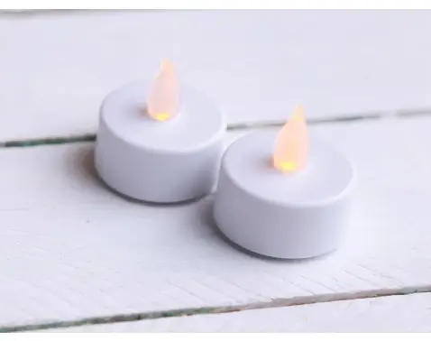 LED čajová sviečka (2 ks) biela, 3,8 cm%