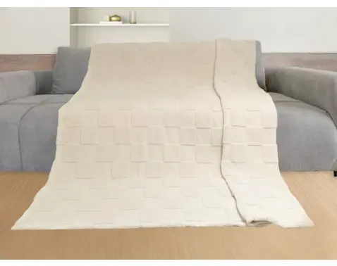 Deka Karo Sherpa 140x200 cm, piesková%