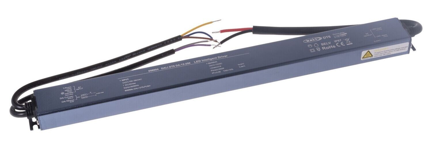 T-LED LED stmievateľný zdroj (trafo) 12V 250W IP67 DALI 056604