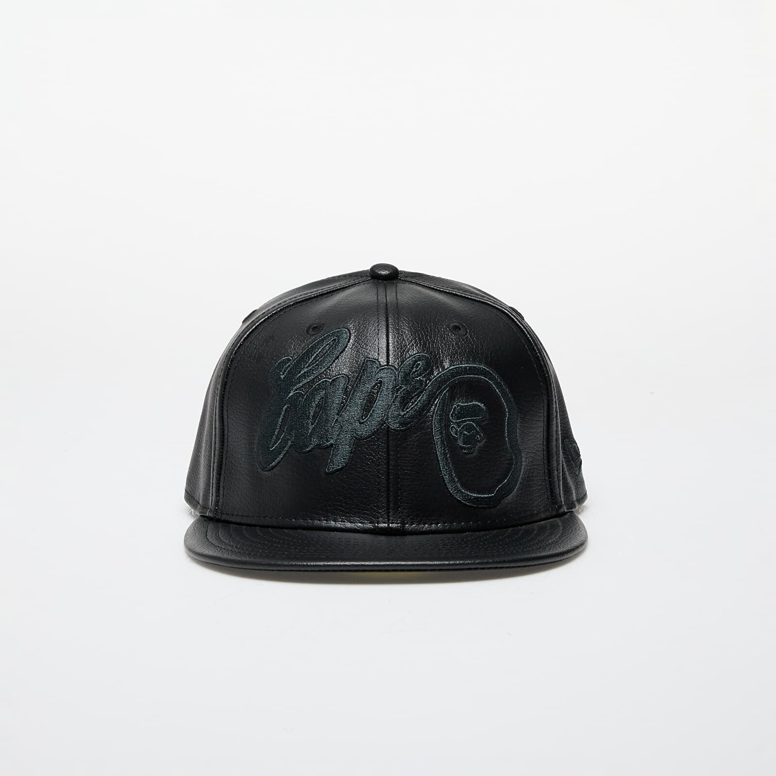 Šiltovka A BATHING APE x New Era 59Fifty Leather Cap M Black XXL