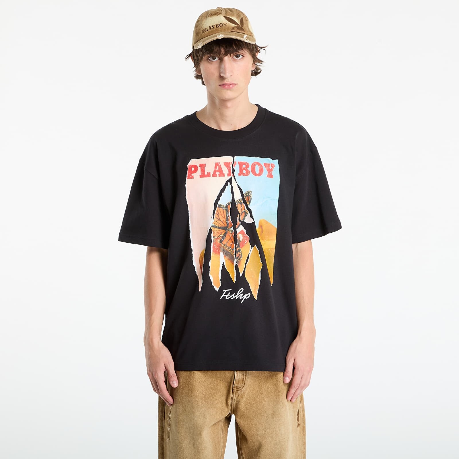 Tričko Playboy x FTSHP Butterfly Covers Tee UNISEX Black S