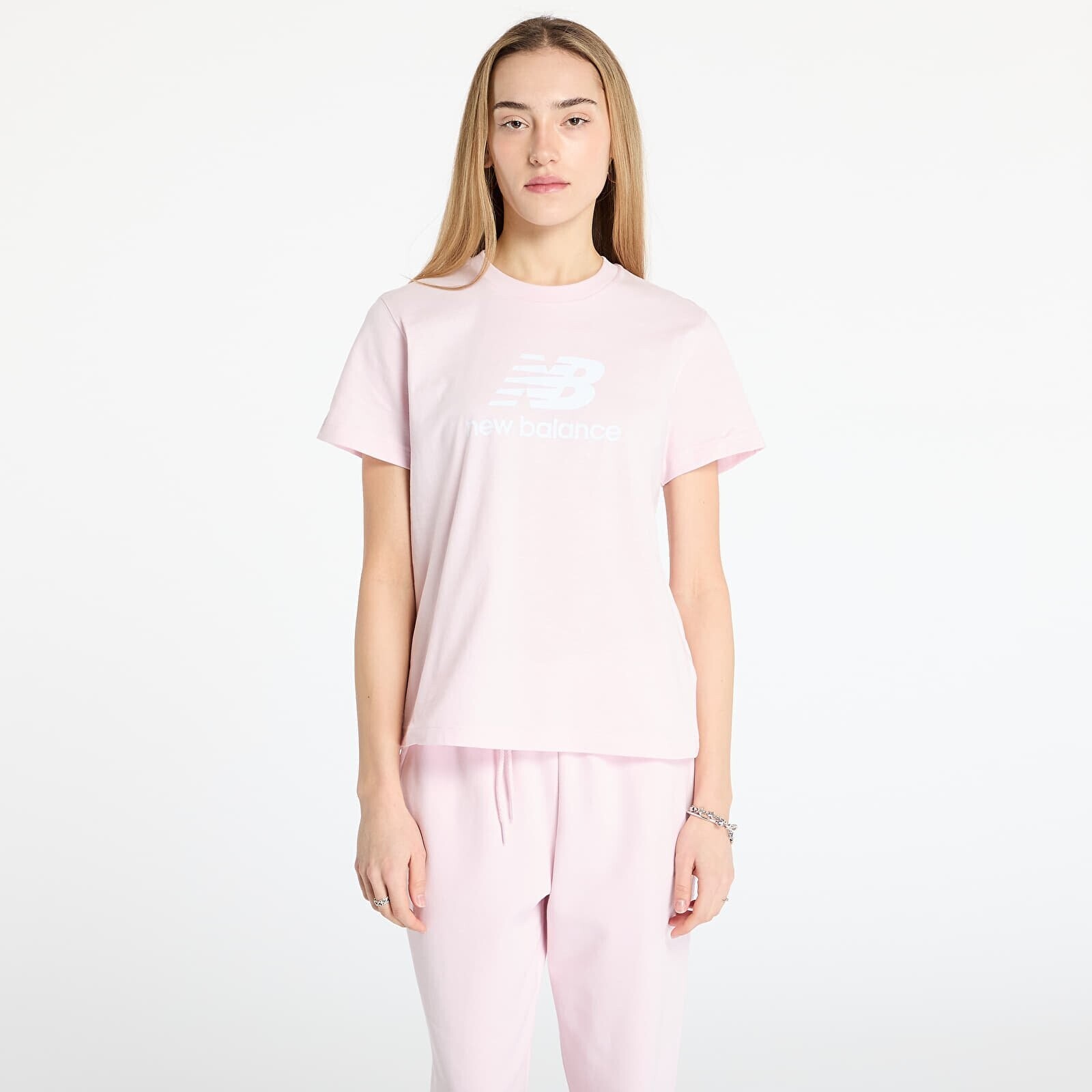 Tričko New Balance Sport Essentials Jersey Lo Pink M