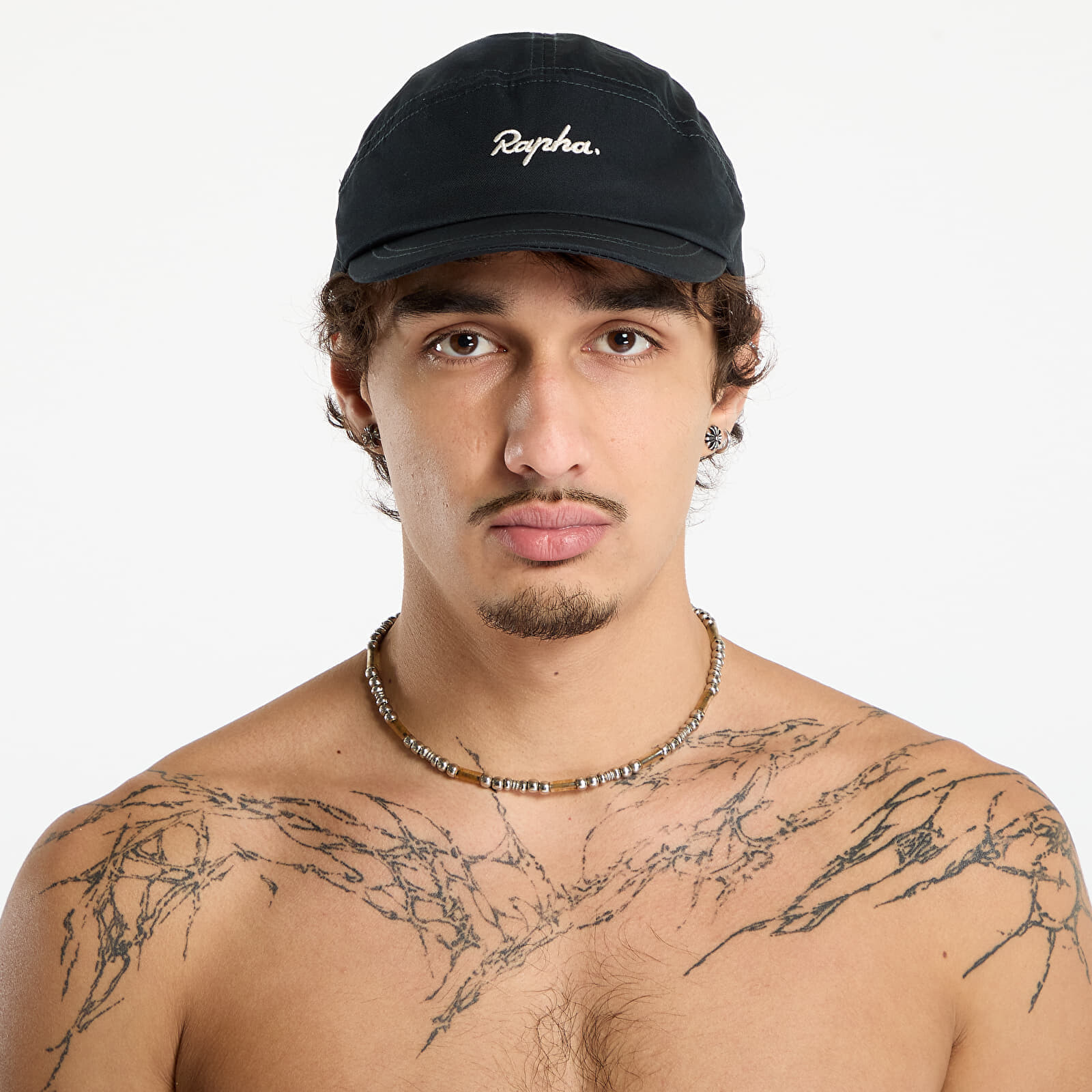 Šiltovka Rapha Logo Cap Black/ White Universal