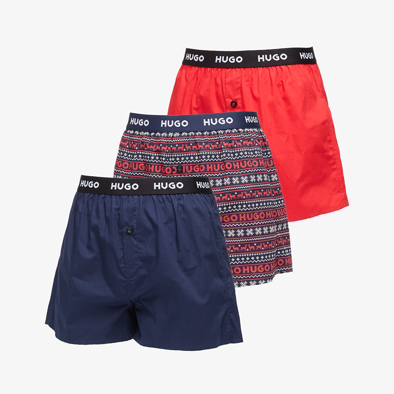 Boxerky Hugo Boss Woven Boxer 3-Pack Multicolor M