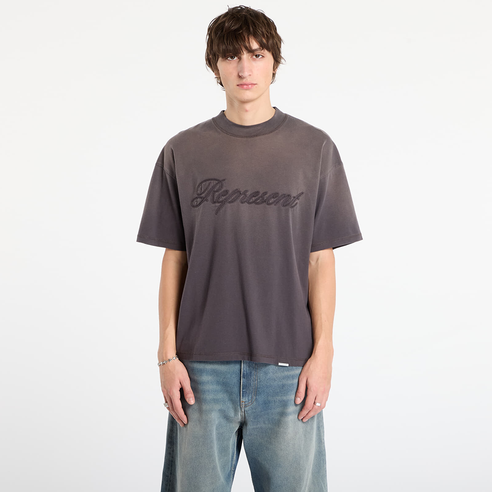 Tričko REPRESENT Reverse Applique T-Shirt After Dark L