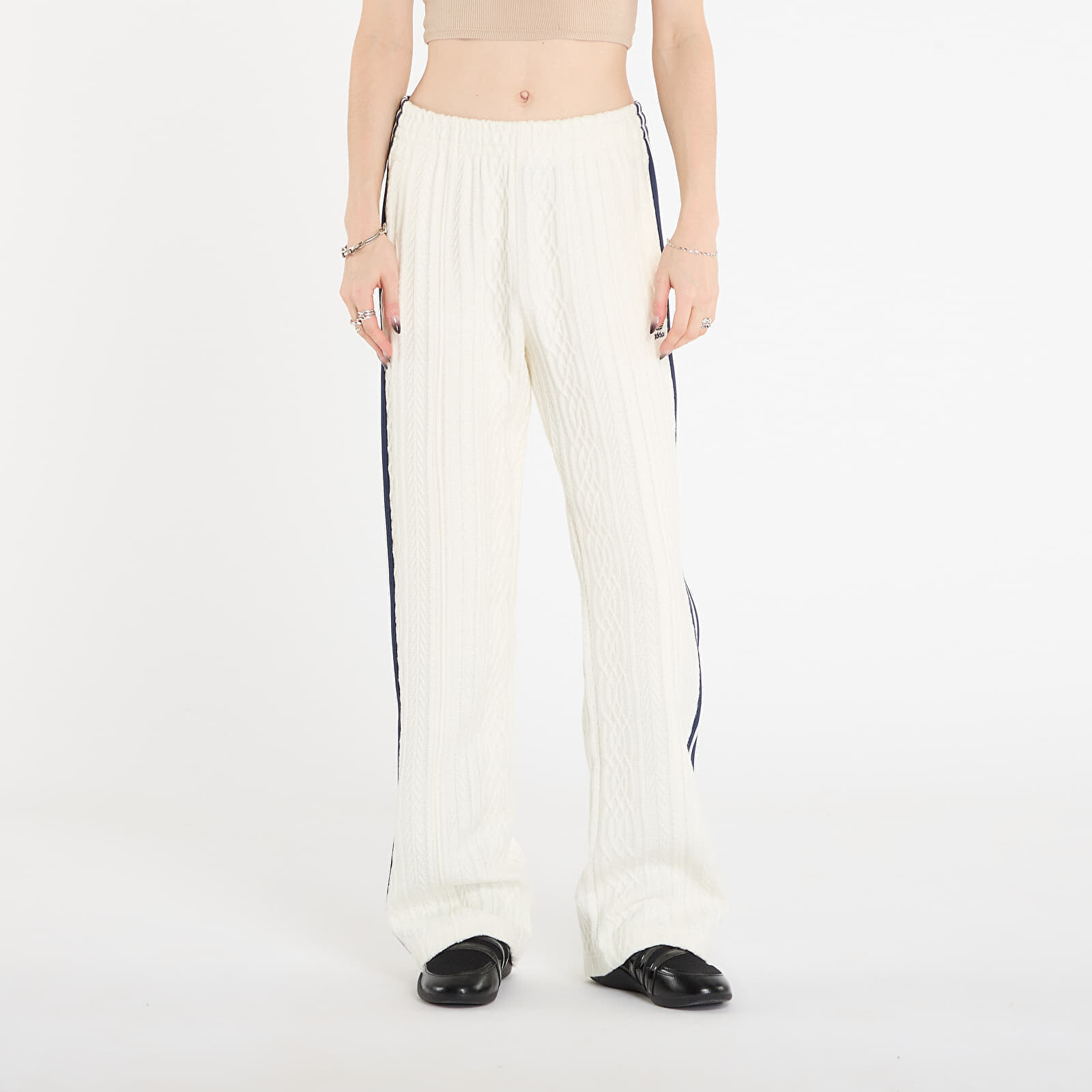 Kalhoty adidas Knit Classic Track Pants Off White S