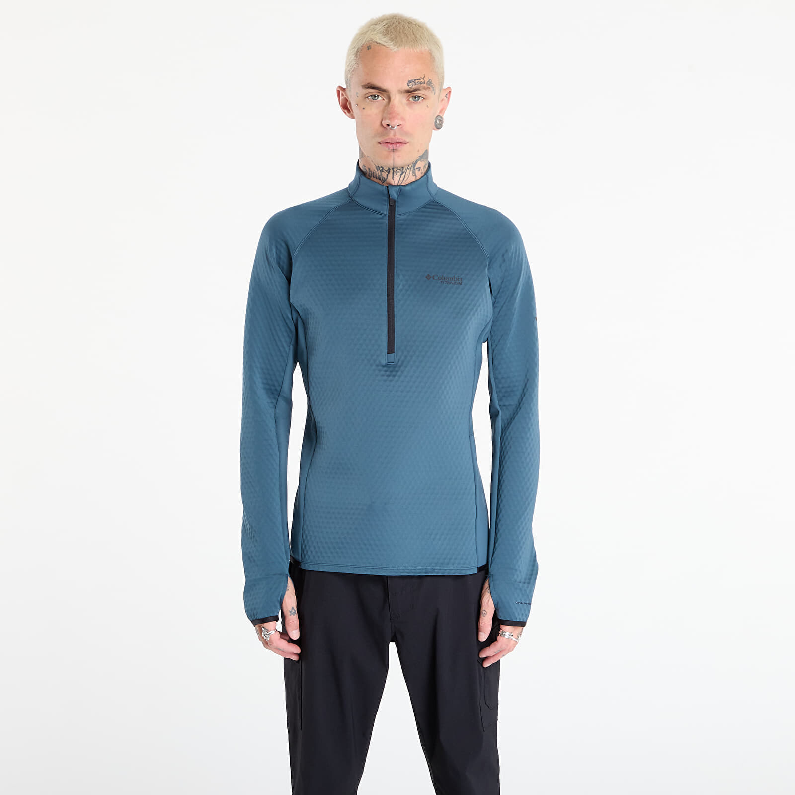 Mikina Columbia Crystal Leaf™ Omni-Heat™ Helix Half Zip Everblue/ Black S