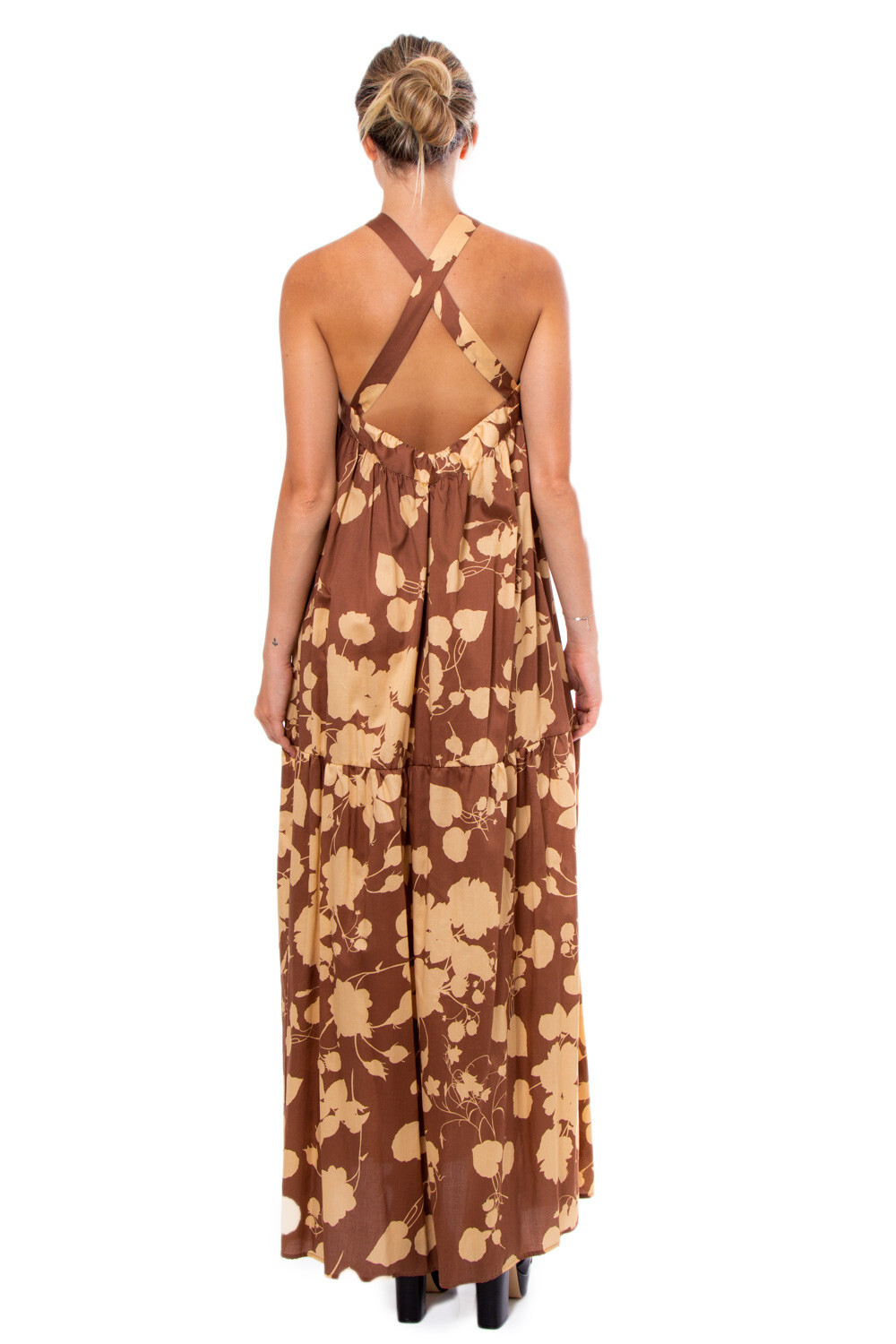 Vicolo dámske maxi šaty s potlačou