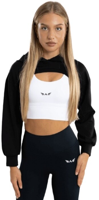 Exalted dámská bolero mikina s kapucí černá - m