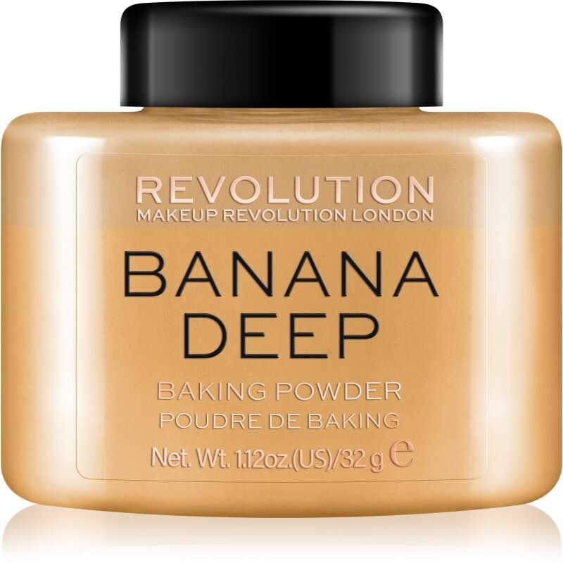 Makeup Revolution Baking Powder sypký púder odtieň Banana Deep 32 g