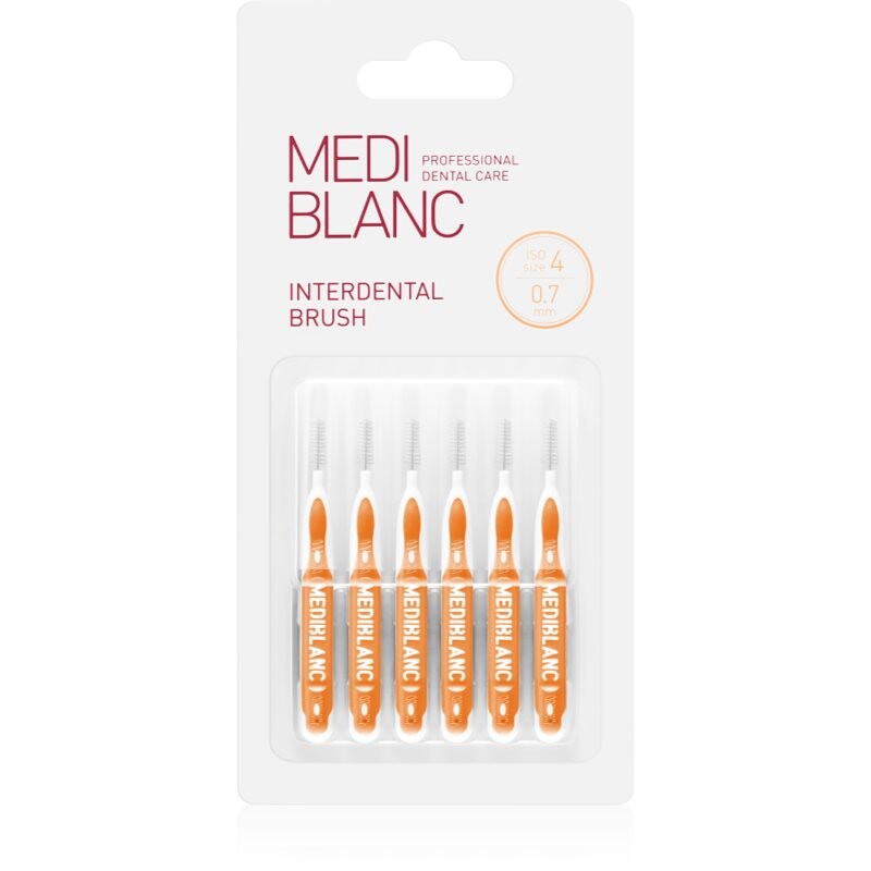 MEDIBLANC Interdental Pick-brush medzizubná kefka 0,7 mm Yellow 6 ks