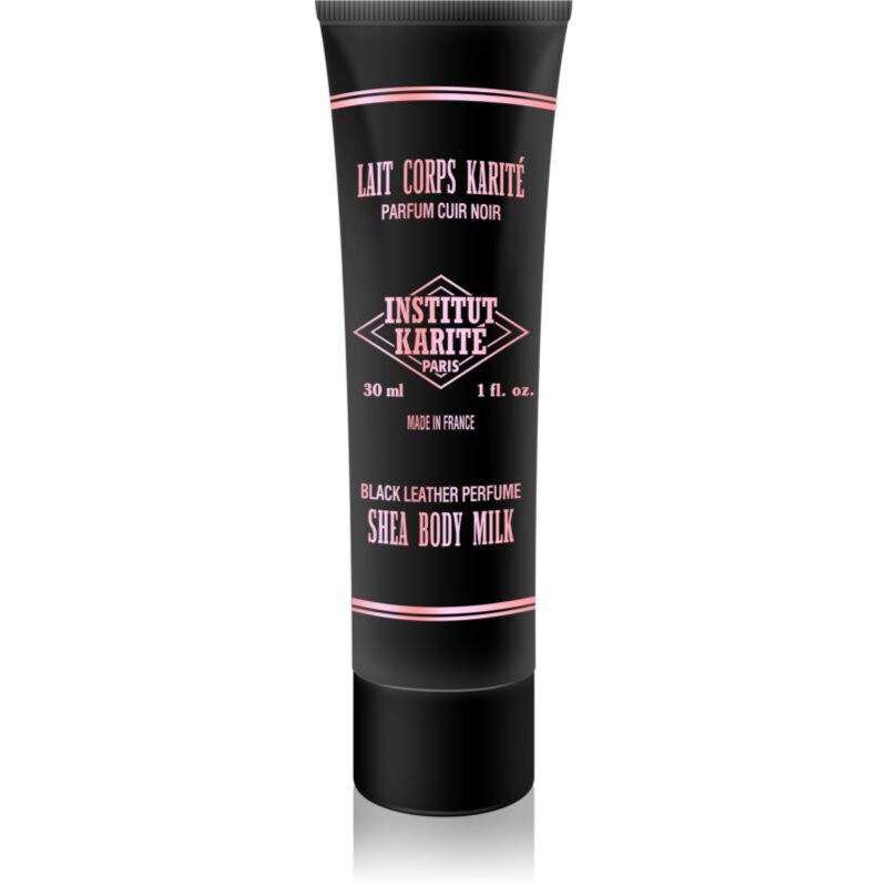 Institut Karité Paris Black Leather Shea Body Milk telové mlieko s bambuckým maslom 30 ml