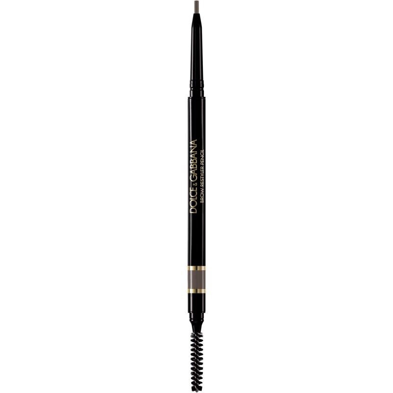Dolce&Gabbana Classic Brow Restyler Pencil ceruzka na obočie s kefkou odtieň 03 Medium Brown - Warm Medium Auburn Brown 0.09 g