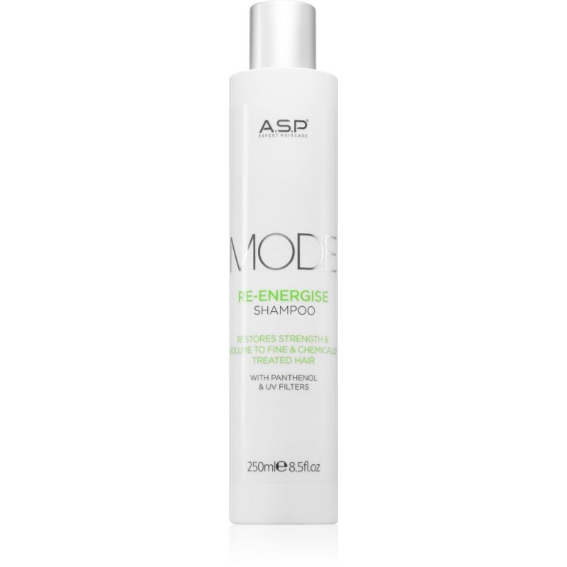 ASP MODE Re-Energise Shampoo energizujúci šampón na odfarbené, farbené a chemicky ošetrené vlasy 250 ml
