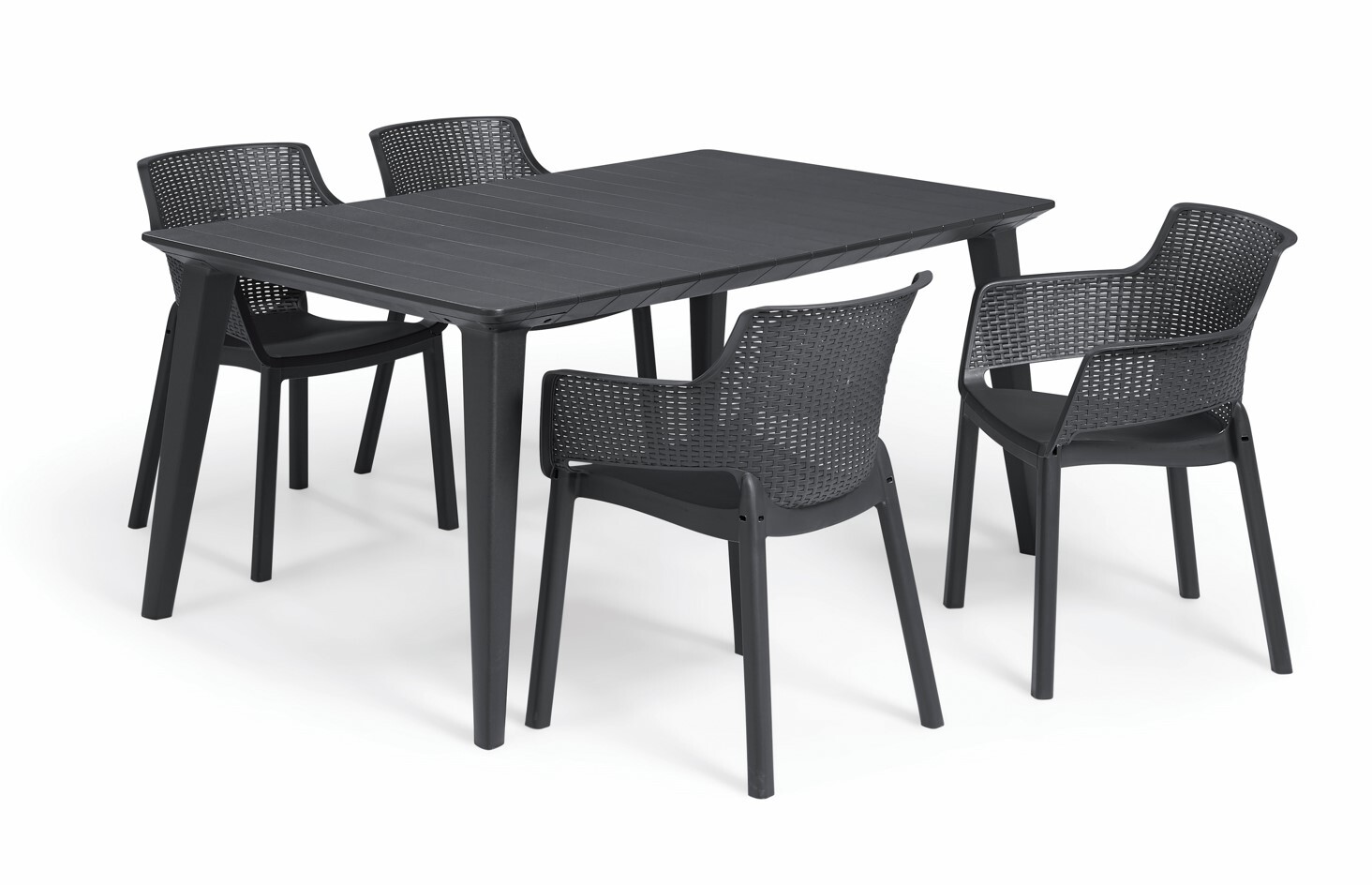 Elvisia Záhradný set PEARL 4 + 1 | grafit