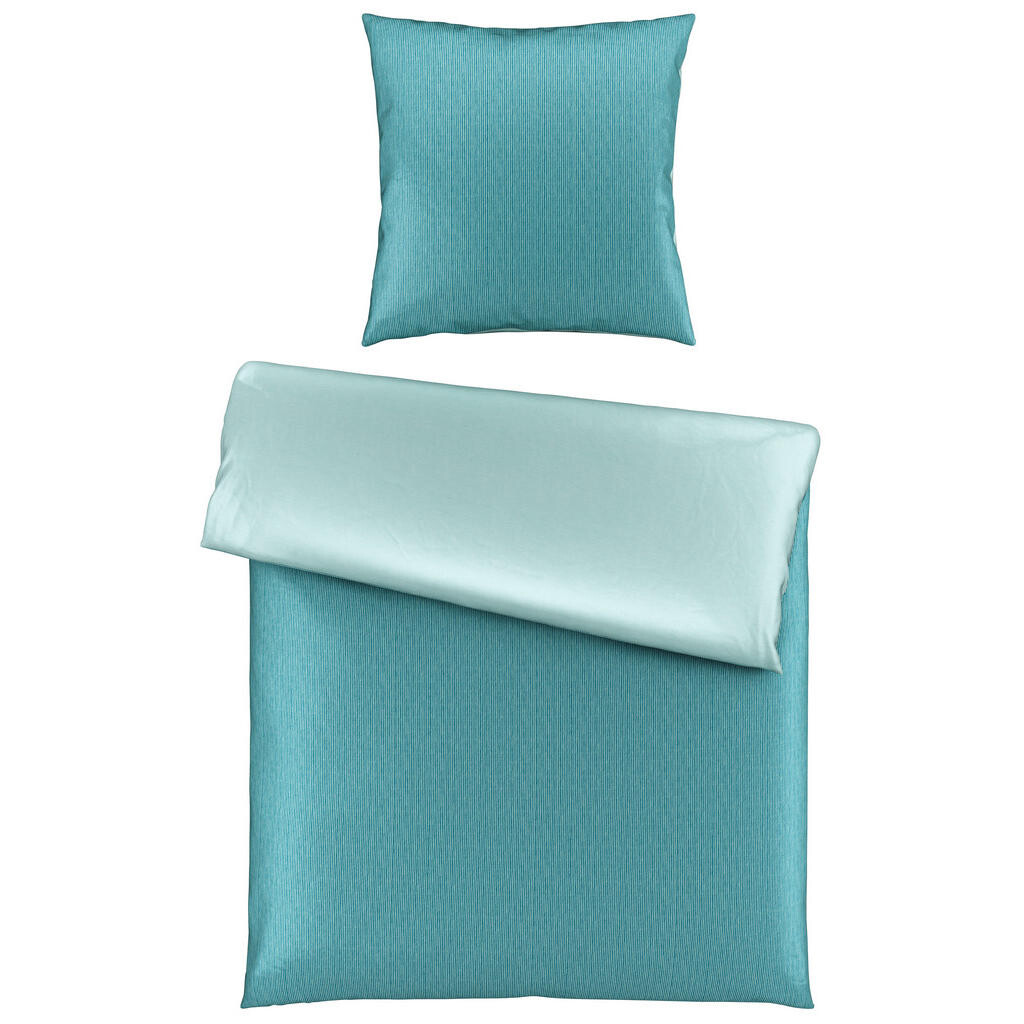 Bio:Vio OBOJSTRANNÁ POSTEĽNÁ BIELIZEŇ, satén, petrolejová, 155/220 cm