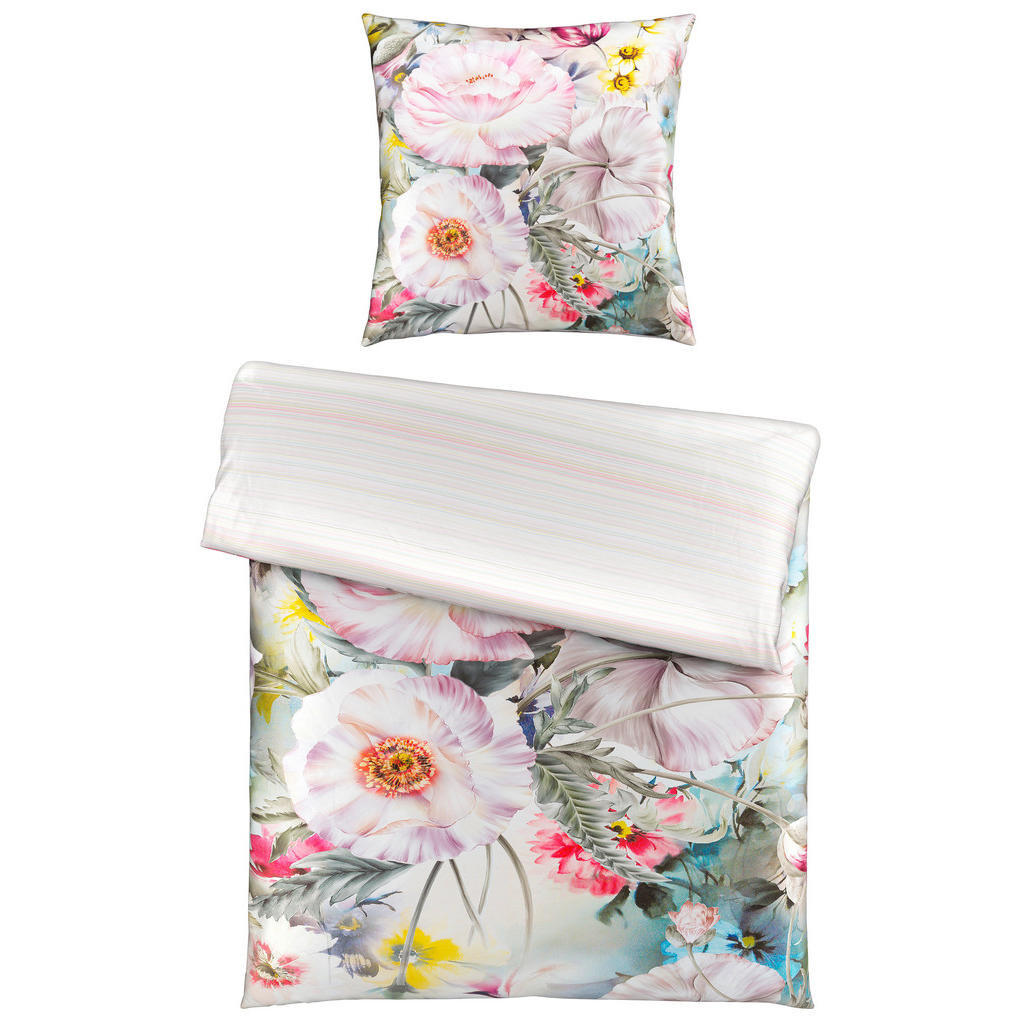 Esposa OBOJSTRANNÁ POSTEĽNÁ BIELIZEŇ, satén, biela, 135/200 cm